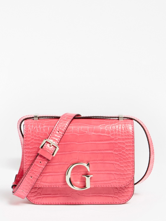 Guess розово кори крокодилско кръстосано тяло