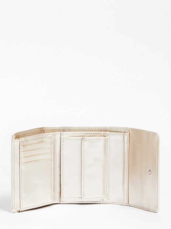 ватиран мини портфейл Guess White Lida