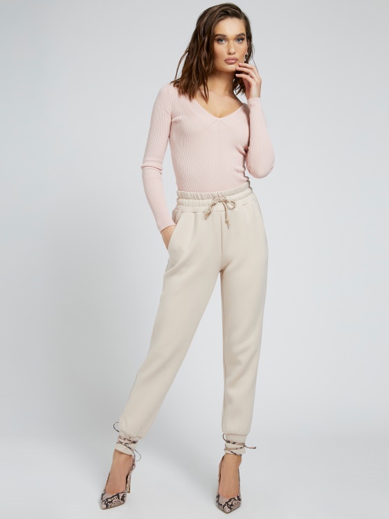 светлорозов пуловер от смес от вискоза Guess