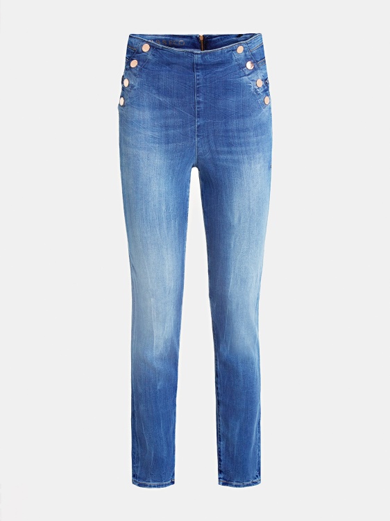 син тесни дънкови панталони Guess