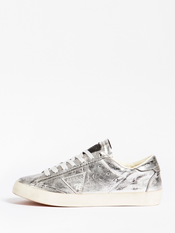 Lodi ламинирани маратонки Guess сребро
