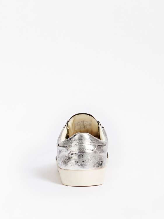 Lodi ламинирани маратонки Guess сребро