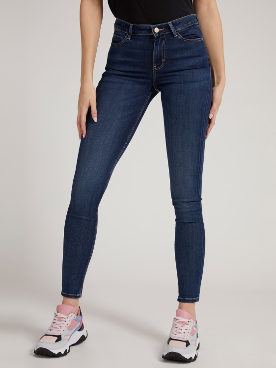 тесни дънкови панталони Guess Blue