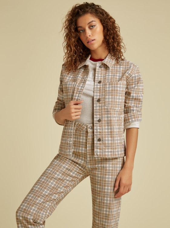 карирано какво кафяв Guess