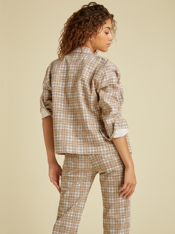 карирано какво кафяв Guess