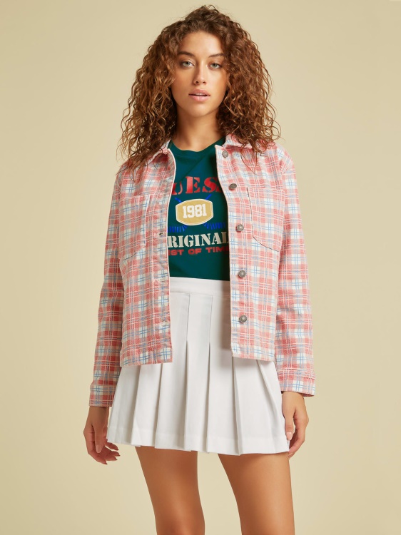 Guess карирана риза червена мулти