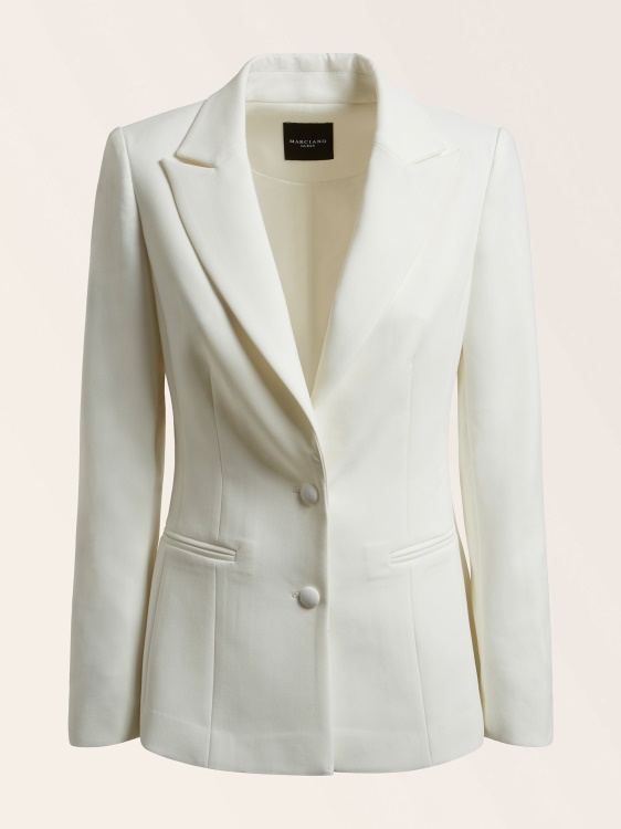 Marciano прилепнал блейзър бял Guess