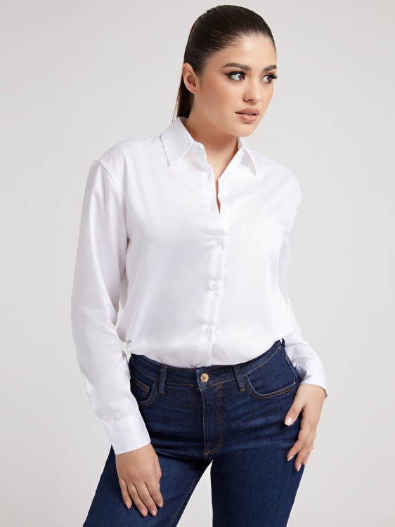 риза Popeline Guess бяла