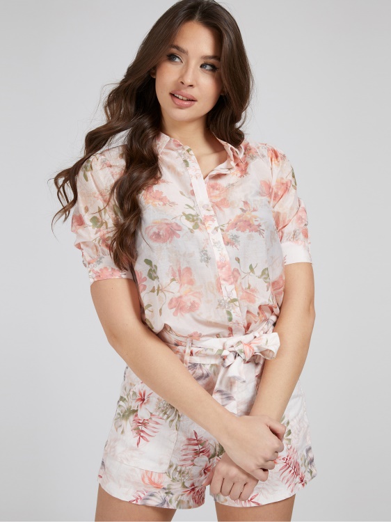 флорална фантазия риза с флорален принт Guess