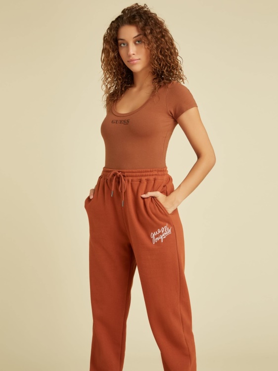 Боди с предно лого Guess червено
