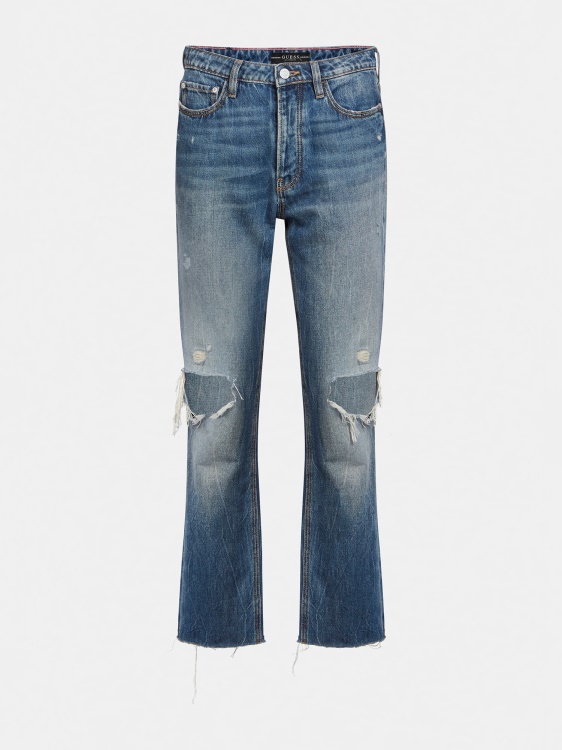 Palazzo Denim панталон Guess бял