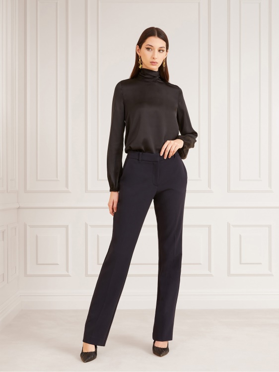 черна сатенена блуза Marciano Guess