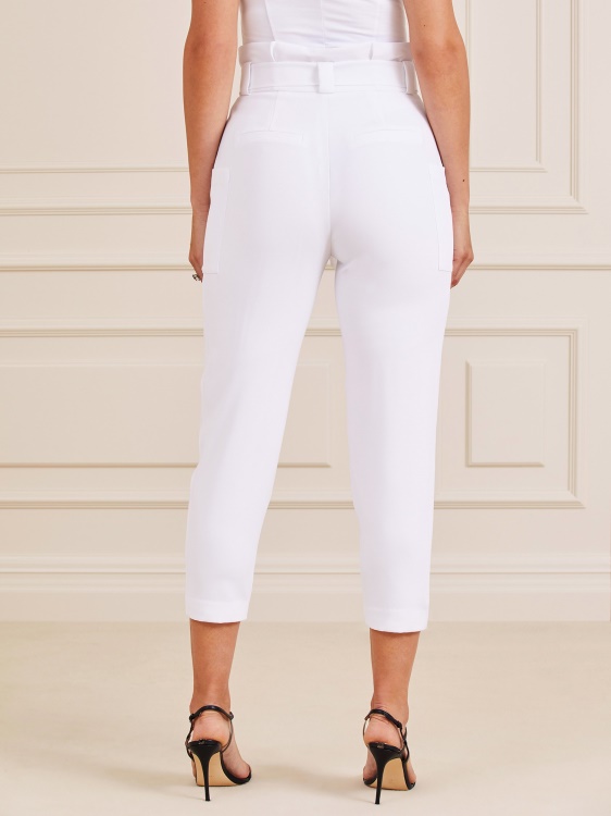 Guess бял панталон с колан Marciano