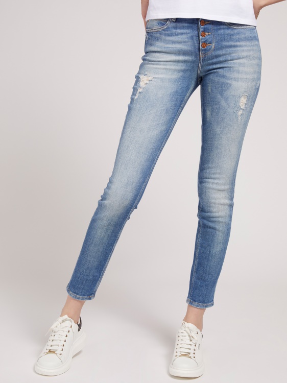 сини тесни дънкови панталони Guess New Trend