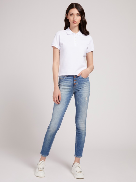 сини тесни дънкови панталони Guess New Trend