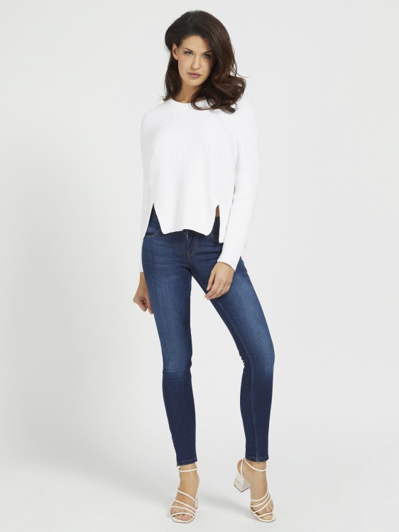 тесни дънкови панталони Guess Blue нова тенденция