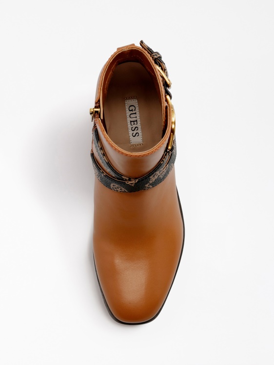 Боти до глезена Floriza естествена кожа Guess кафяви
