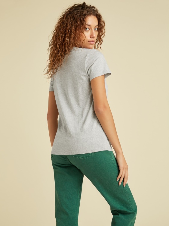 сива тениска с лого отпред Guess