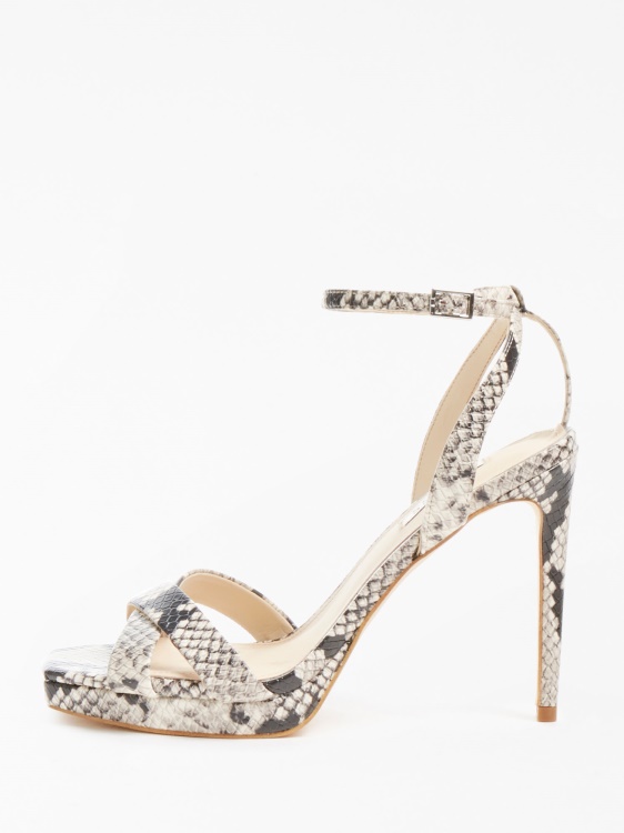 Sandal Karesa щампа на питон Guess сив мулти