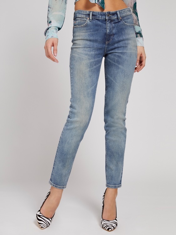 кльощав дънков панталон син Guess