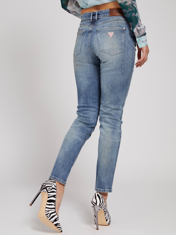 кльощав дънков панталон син Guess