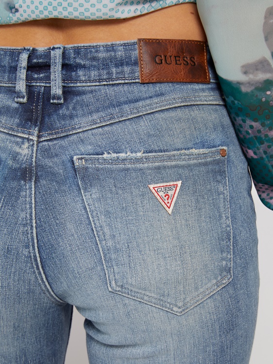 кльощав дънков панталон син Guess