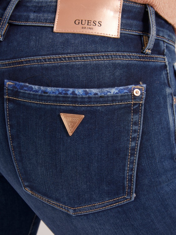 тесни модни дънкови панталони Guess Blue
