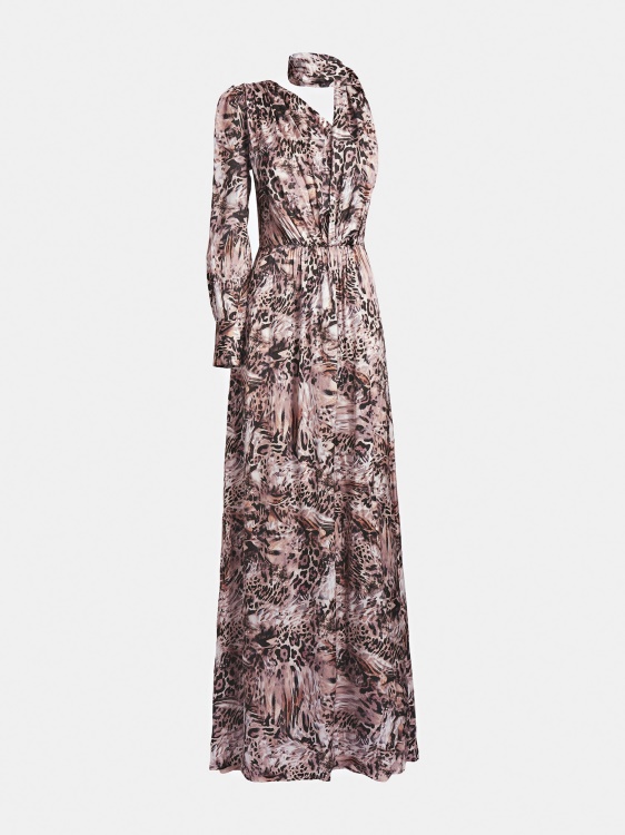 Guess Marciano сатенена рокля Animalier