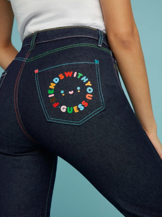 Blue Guess тесни дънкови панталони нова тенденция