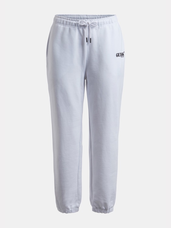 лого панталон за джогинг бял Guess