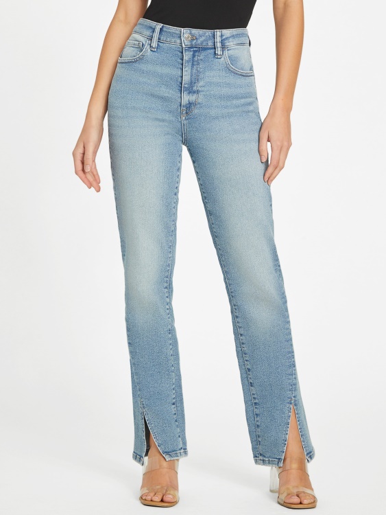 Chaya ултрависоки дънки с разделен подгъв Guess Light пране