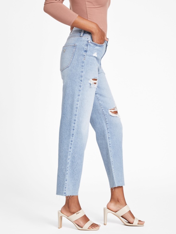 Guess Light Destroy Wash Doja изтощени прави дънки