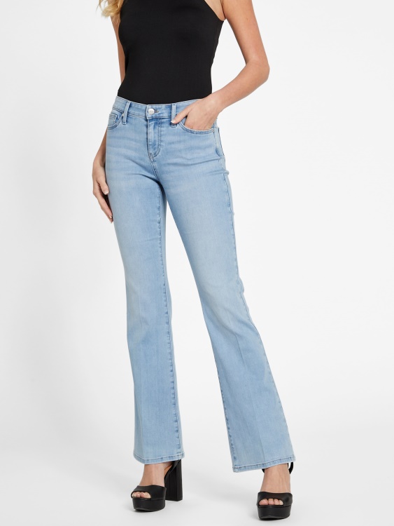Guess Eco Lyllah дънки със средна талия леки изпирани