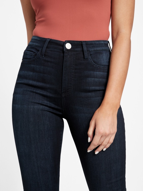 Guess Eco Simmone тесни дънки с висока талия изплакване при пране