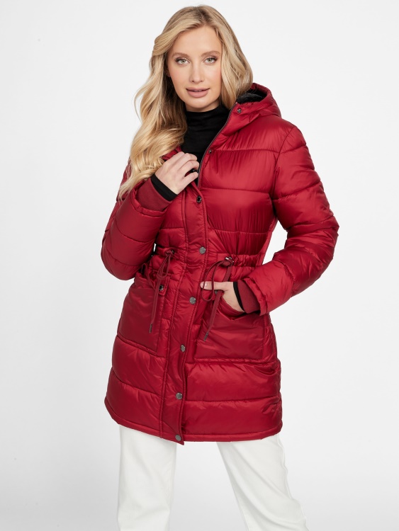 Guess Ebba ватирано яке червен сок от цвекло