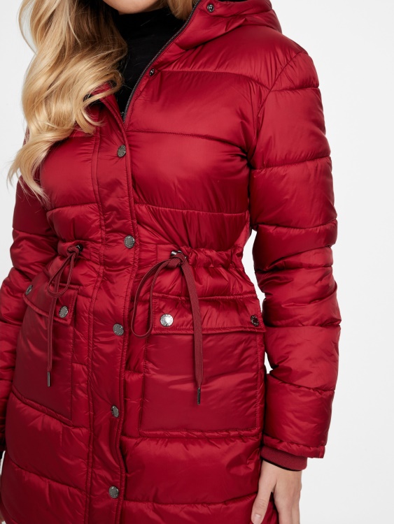 Guess Ebba ватирано яке червен сок от цвекло