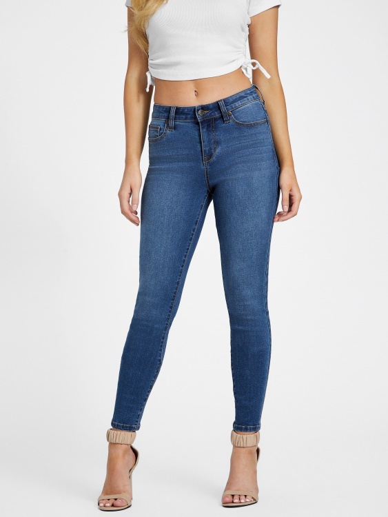 тесни дънки със средна талия Jaden Sculpt Guess