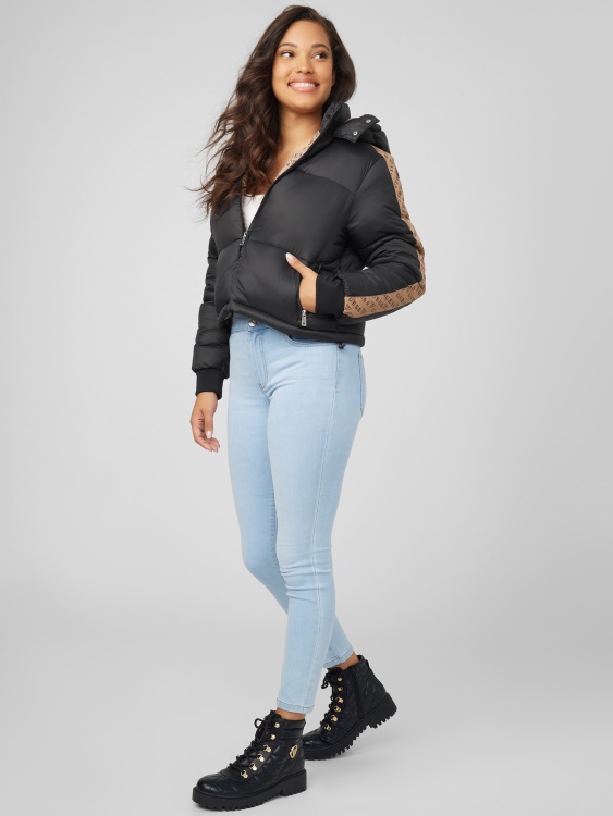 яке Bakir Puffer Guess Jet Black Multi