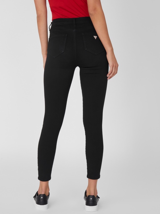 Eco Simmone тесни дънки с висока талия черни изпрани Guess
