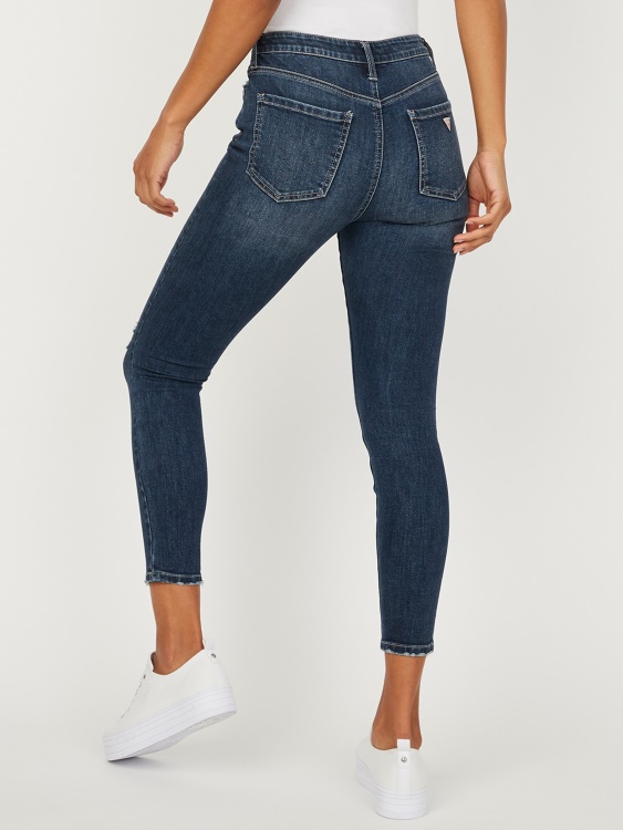 тъмно унищожи пране 30 Inse Eco Simmone тесни дънки с висока талия Guess