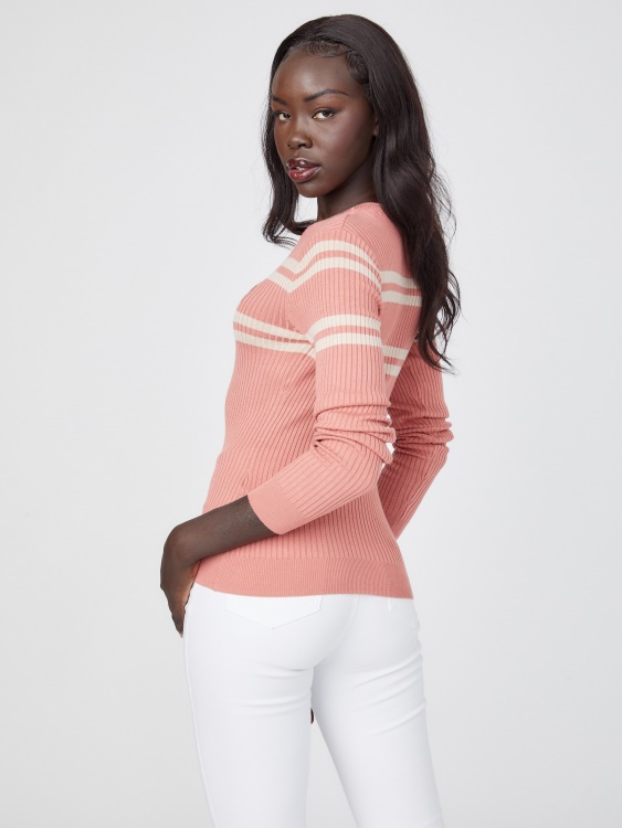 пуловер с лого на Венеция червен глен Guess