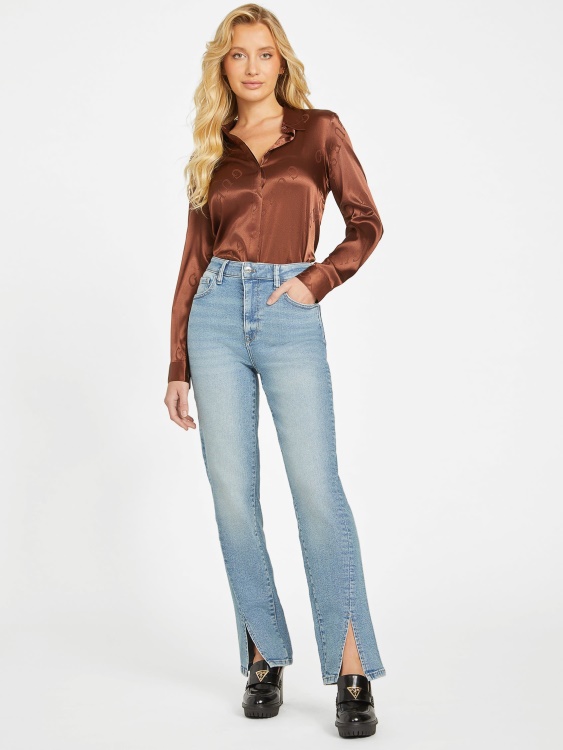 сатенена риза с лого на Hickory Guess Galina
