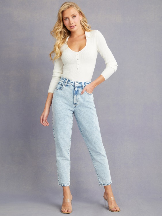 Guess Acid Wash Serenity High-tale Mom Sculpt Jeans