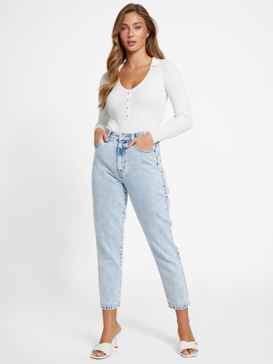 Guess Acid Wash Serenity High-tale Mom Sculpt Jeans