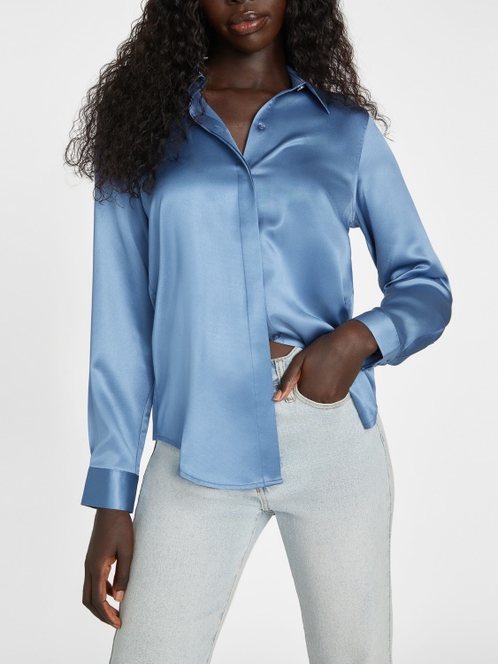 Rigel Blue Honor сатенена риза Guess