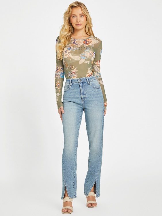 Guess Eco Liane Mesh Top Infused Lux Print