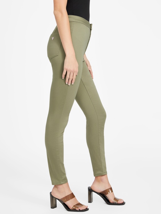 тесни панталони Guess Isle Wash 32'' Eco Nova с ултра висока талия