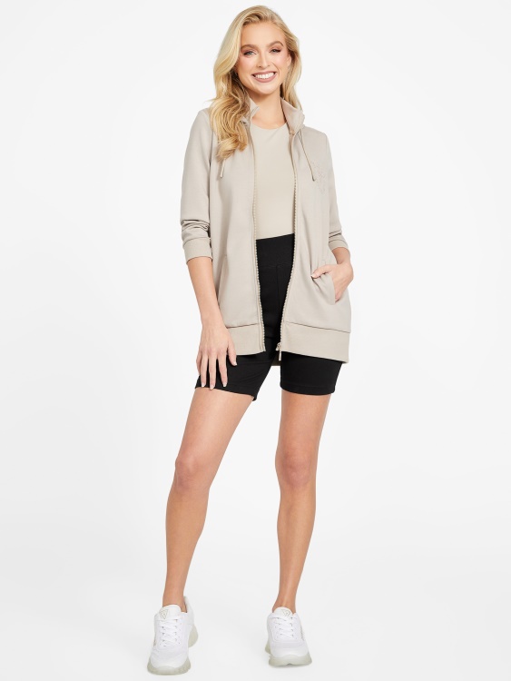 яке с парагади от кадифе таупе гага Guess