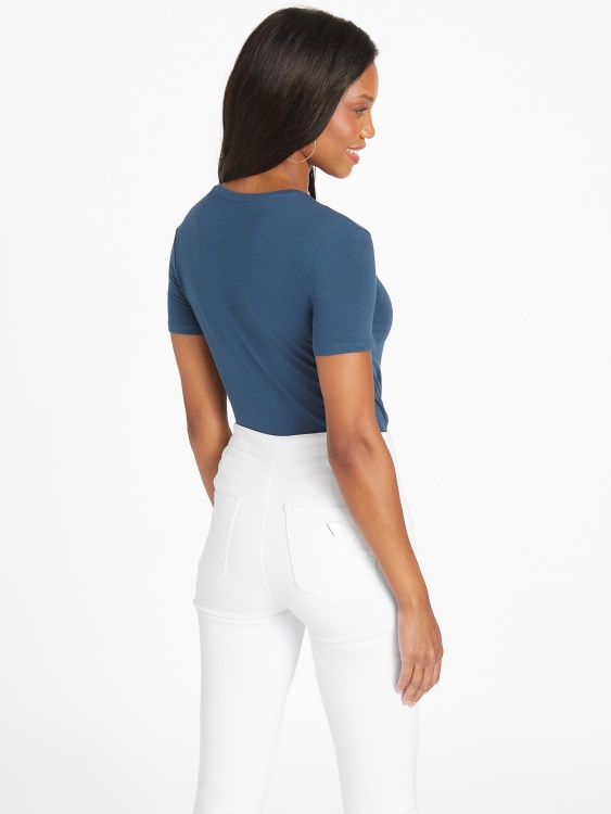военноморски фиорд Lizza бродирано лого Tee Guess