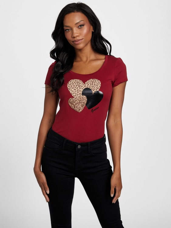 сок от цвекло червено Lennan Heart Tee Guess